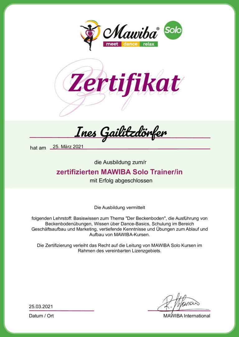 Zertifikat_MAWIBA_SOLO_Ines-Gailitzdörfer